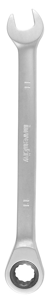 Clé mixte à cliquet 11mm chrome vanadium - INVENTIV